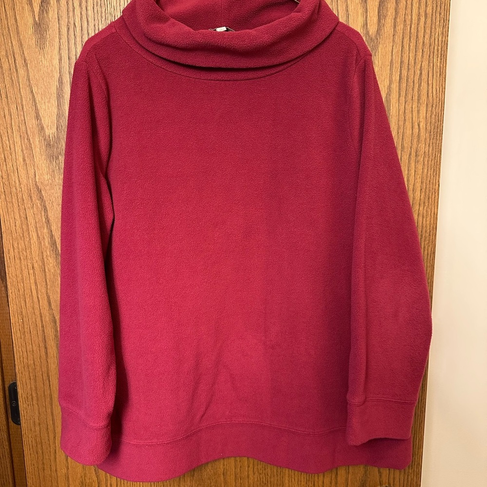 Talbots Maroon Cowl Neck Sweater